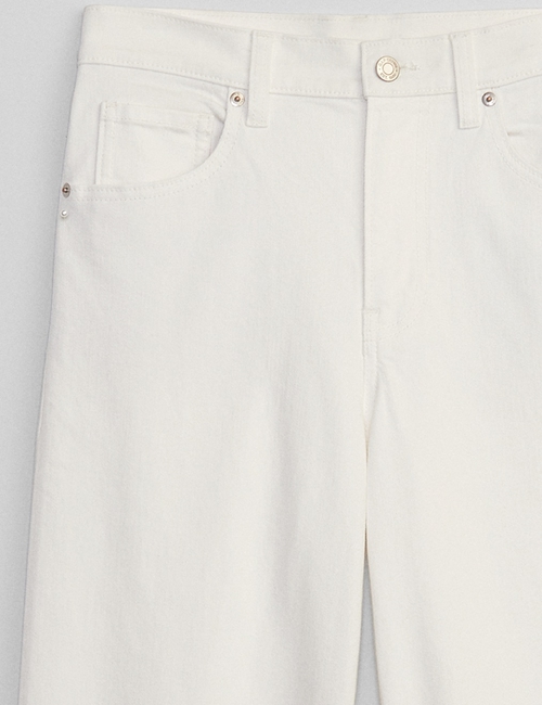 High Rise Wide-Leg Crop Jeans