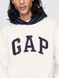 Vintage Soft Striped Logo Hoodie