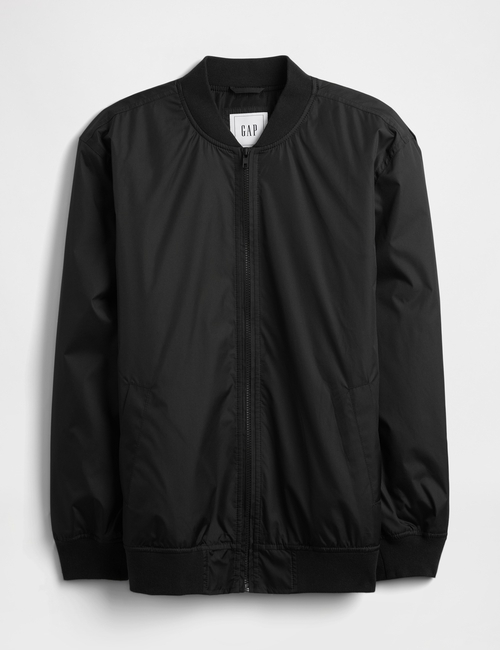 100% Recycled Relaxed Ripstop Bomber Jacket