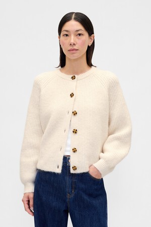 MOHAIR SHAKER CARDI