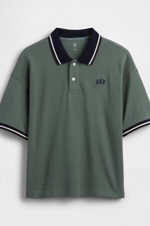 Kids Oversized Gap Logo Pique Polo Shirt