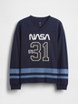 NASA LS VNECK JERSEY TEE