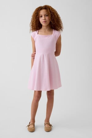 Kids Jersey Square-Neck Dress