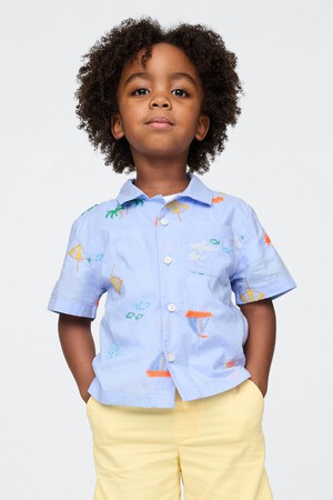 Baby & Toddler Organic Cotton Cabana Shirt