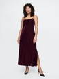 Recycled Velvet Maxi Slip Dress