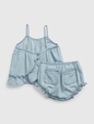 Baby Ruffle Denim Outfit Set
