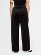 High Rise Velvet Straight Pants