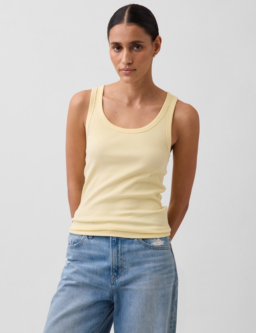 Rib Scoop Tank Top