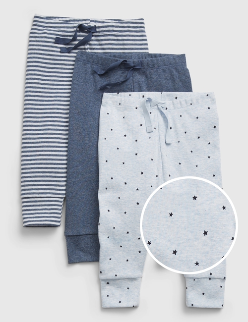 Baby First Favorites Organic Cotton Pull-On Pants (3-Pack)
