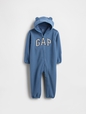 Baby Hooded Logo One-Piece