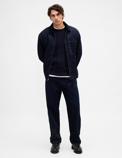 Relaxed Cable-Knit Sweater