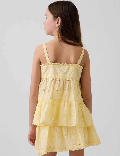 Kids Tiered Eyelet Tank Top