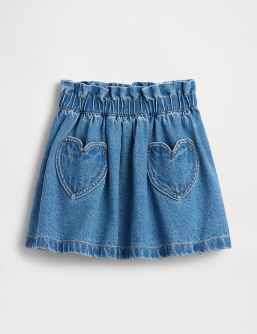 HEART PKT DENIM SKIRT