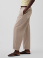 Poplin Easy Double-Knee Barrel Pants