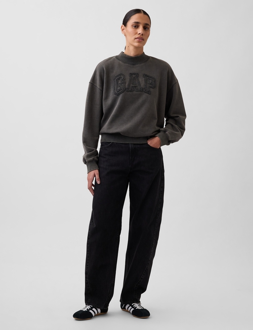 Heavyweight French Terry Oversized Mockneck Sweatshirt