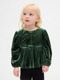 Baby & Toddler Velour Bow Top