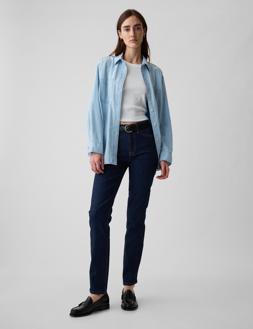 Mid Rise Vintage Slim Jeans