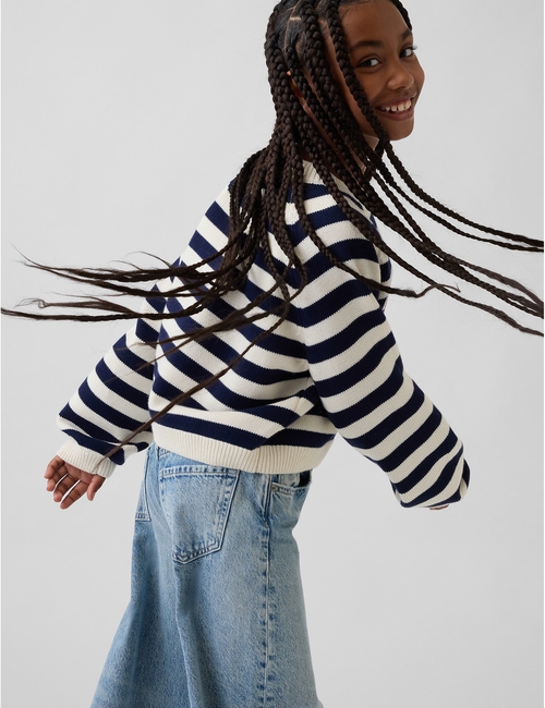 Kids Relaxed Graphic Crewneck Sweater