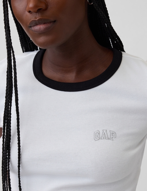 Ribbed Gap Logo Baby T-Shirt