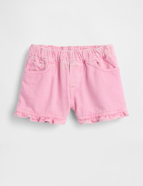 Baby & Toddler Denim Stride Pull-On Ruffle Shorts
