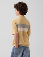 Kids Relaxed Stripe Polo Sweater Shirt