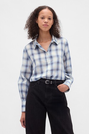 Voile Plaid Shirt