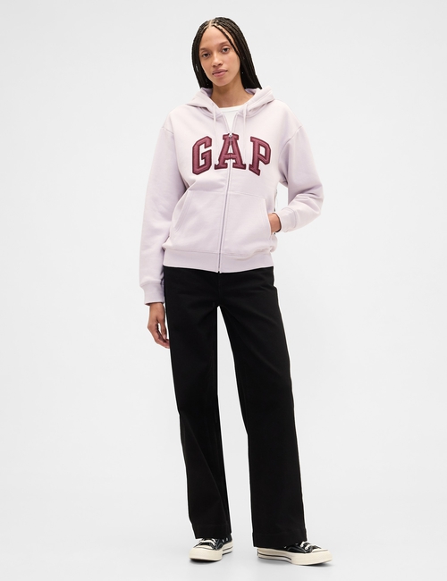 Relaxed Gap Logo Zip Hoodie