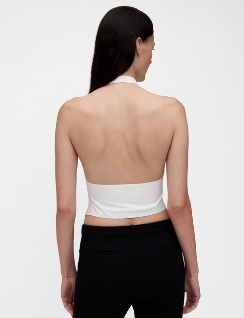GAP STUDIO HALTER TUXEDO TOP