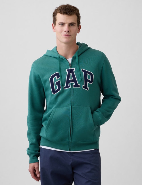 Relaxed Gap Logo Zip Hoodie