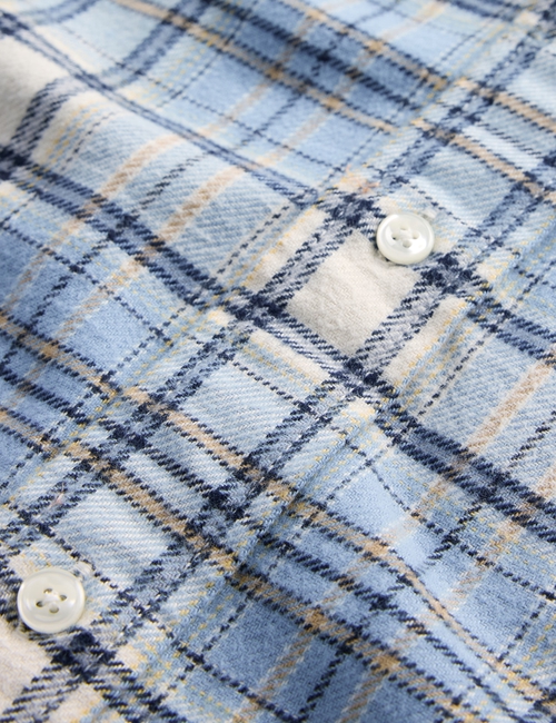 Organic Cotton Relaxed Flannel Shirt