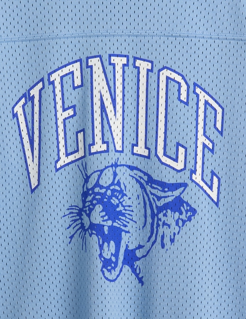 Kids Mesh Oversized Graphic Jersey T-Shirt