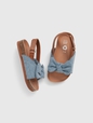 Toddler Chambray Bow Sandals