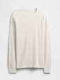 Waffle-Knit Crewneck T-Shirt