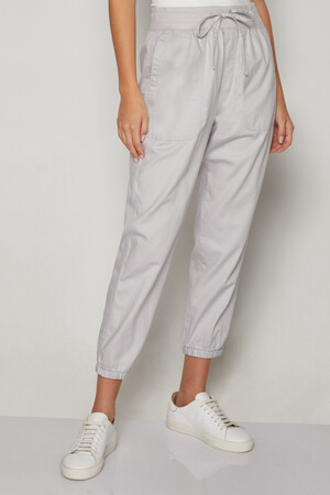 Ribbed Twill Joggers