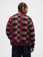 JPN IE MOHAIR JACQUARD RELAXED BF CREW CARDIGAN 00