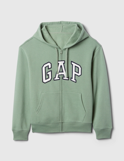 Relaxed Gap Logo Zip Hoodie
