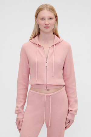 GAP X SUMMER FRIDAYS WAFFLE CASHSOFT HOODIE