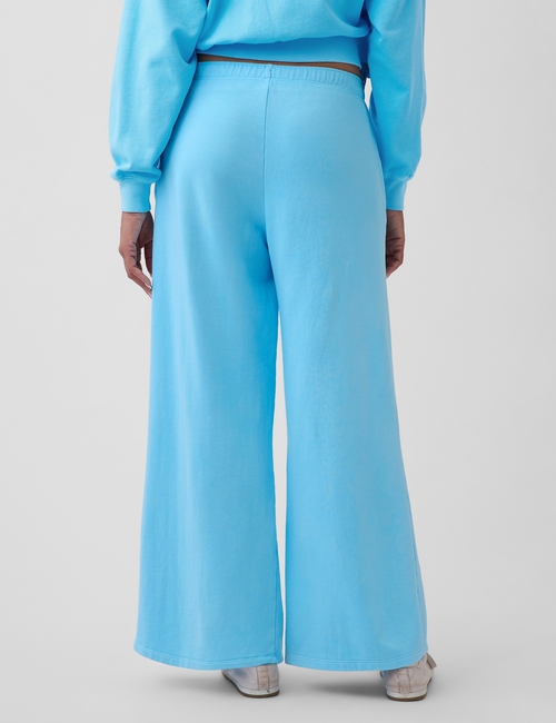 Gap Logo French Terry Wide-Leg Joggers
