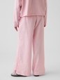 GAUZE WIDE LEG PANT