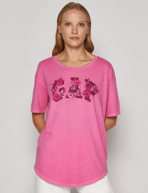 100% Organic Cotton Floral Gap Logo T-Shirt