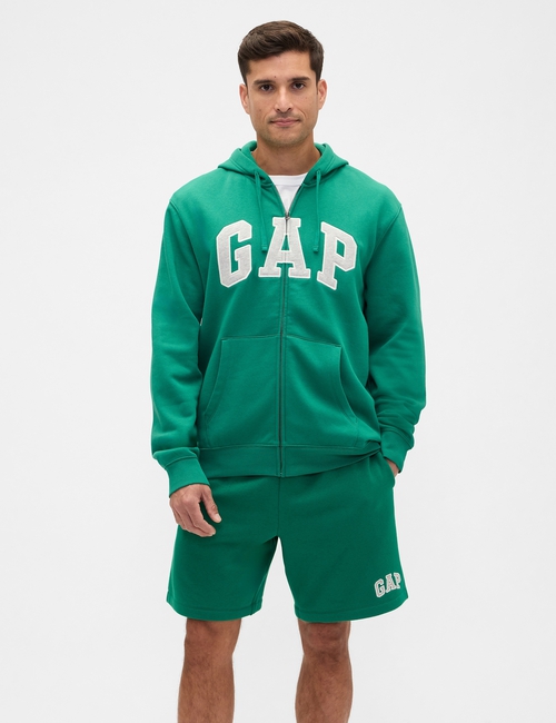 Relaxed Gap Logo Zip Hoodie