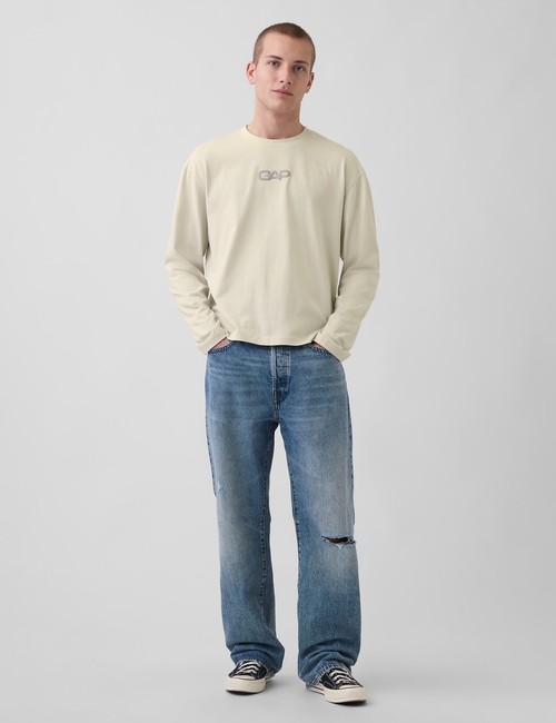 Relaxed Gap Logo Crop T-Shirt