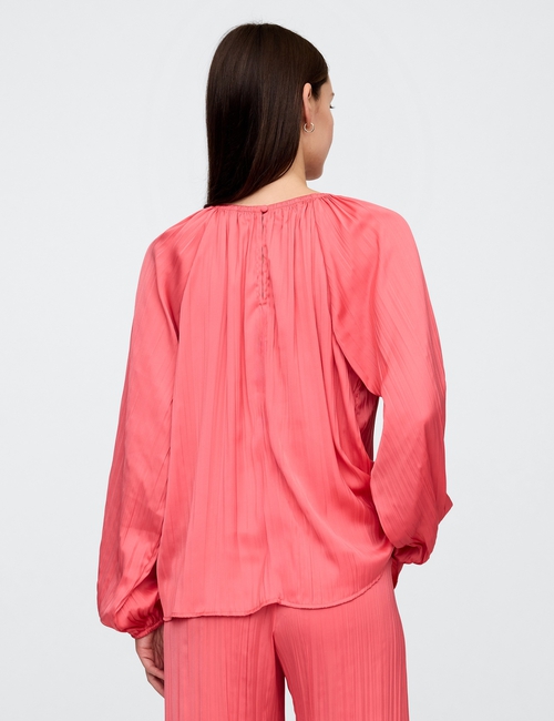 Crinkle Satin Top