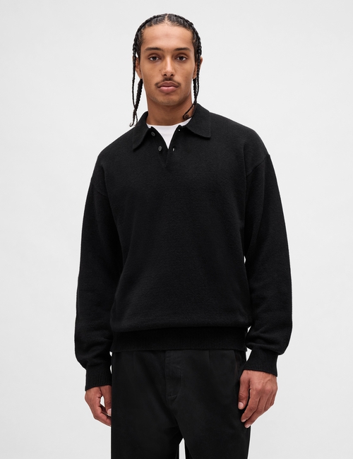 CashSoft Relaxed Polo Sweater