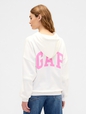 Relaxed Gap Mini-Logo Cropped Hoodie