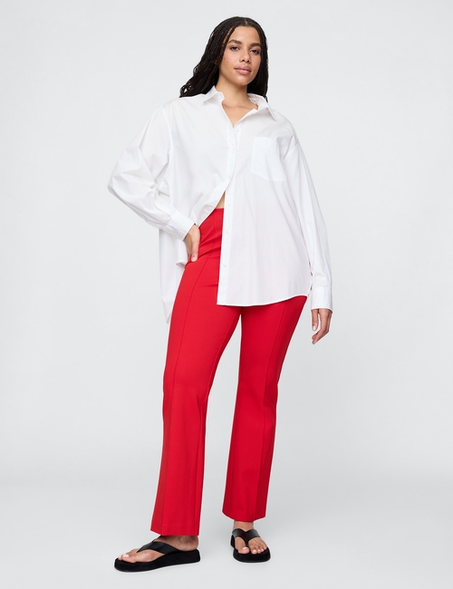 High Rise Ponte Crop Kick Pants