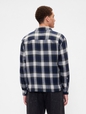 V-LS BOXY FLANNEL