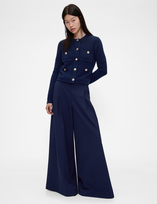 GapStudio Mid Rise Pleated Baggy Trousers