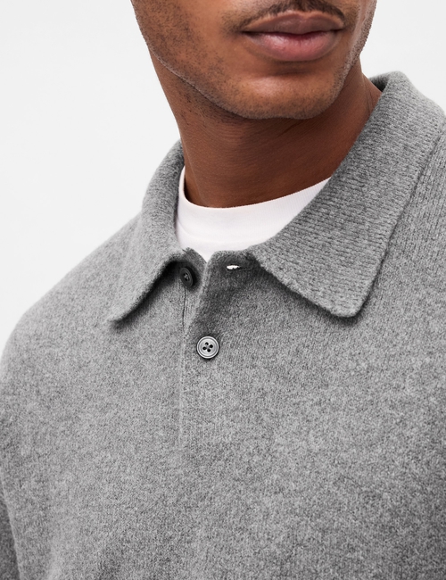 CashSoft Relaxed Polo Sweater