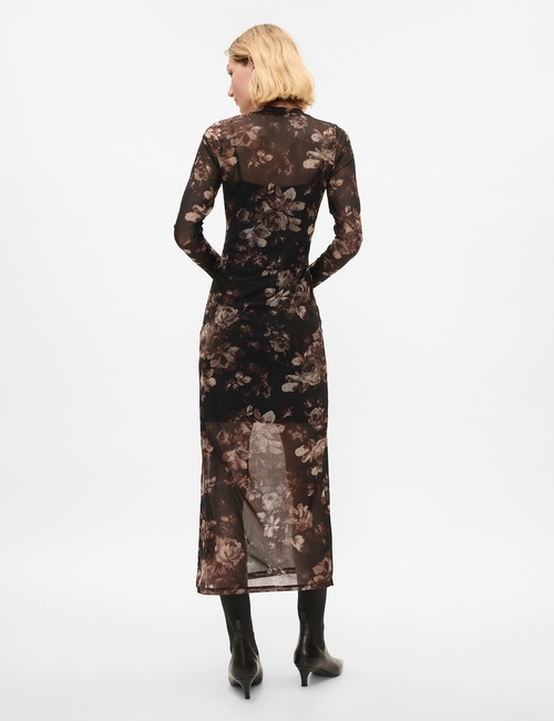 Mesh Midi Dress